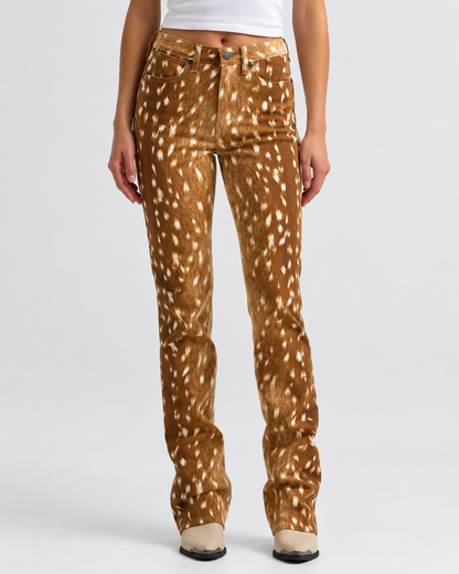 Bambi Deer Print Jeans