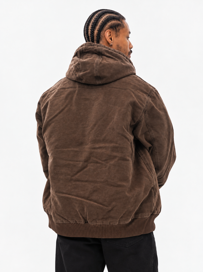 Vintage Washed Hooded Jacket
