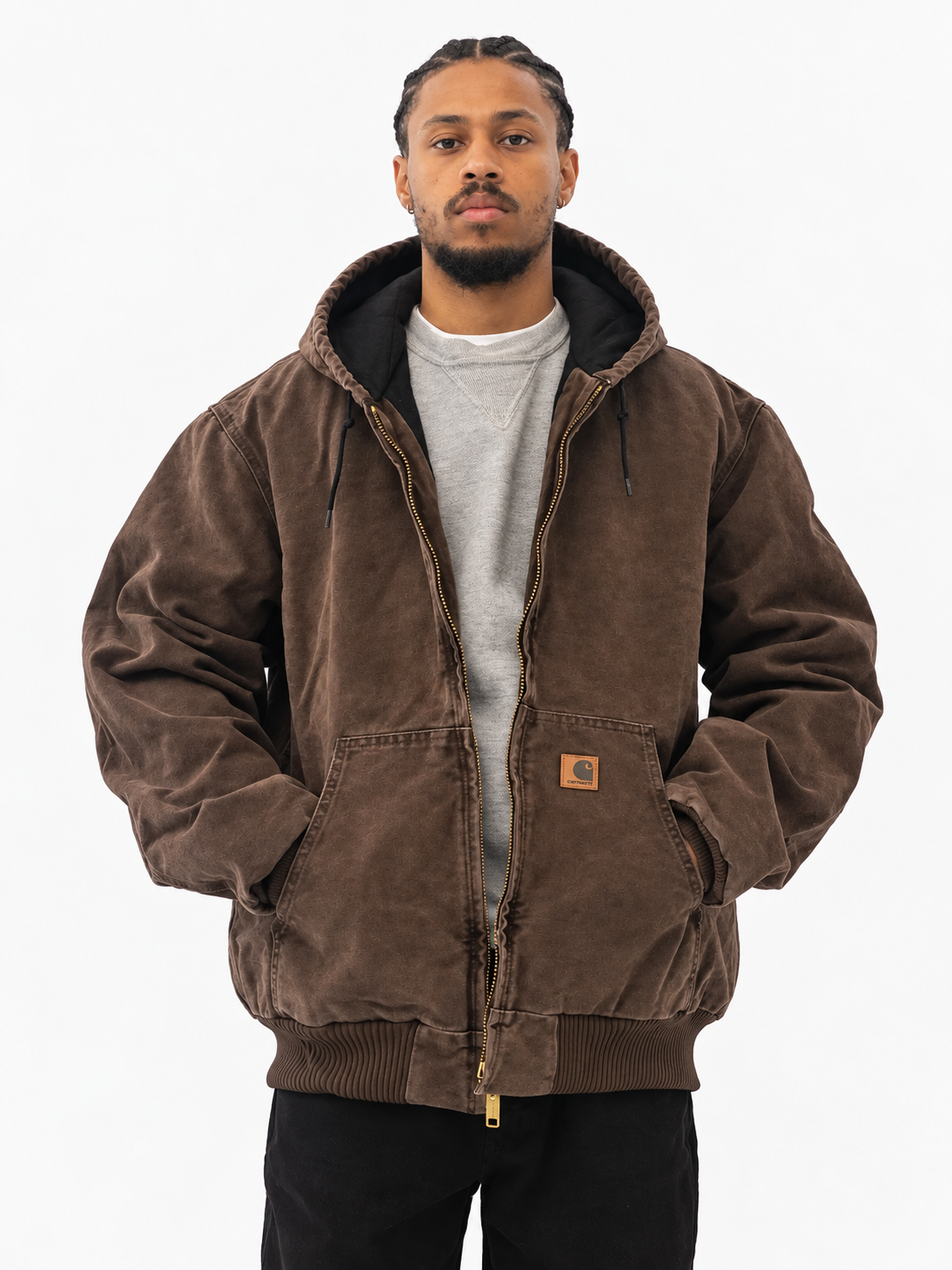 Vintage Washed Hooded Jacket