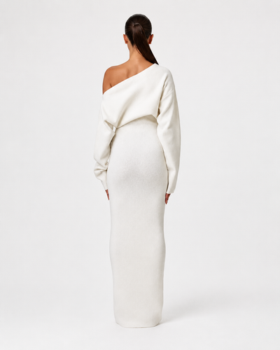 Knit Off-Shoulder Maxi