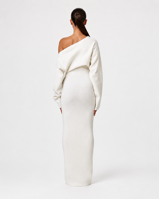 Knit Off-Shoulder Maxi