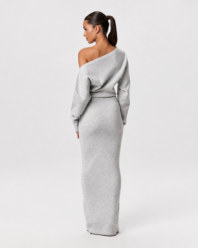 Knit Off-Shoulder Maxi